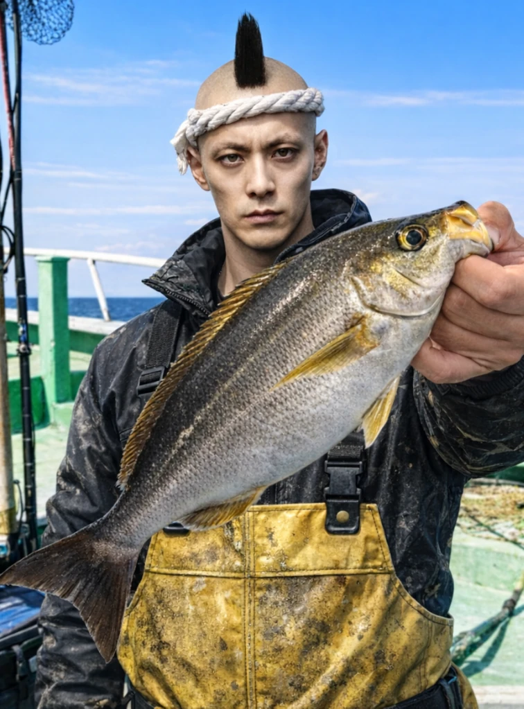 玄界灘でイサキの釣果を得た馬頭.webp