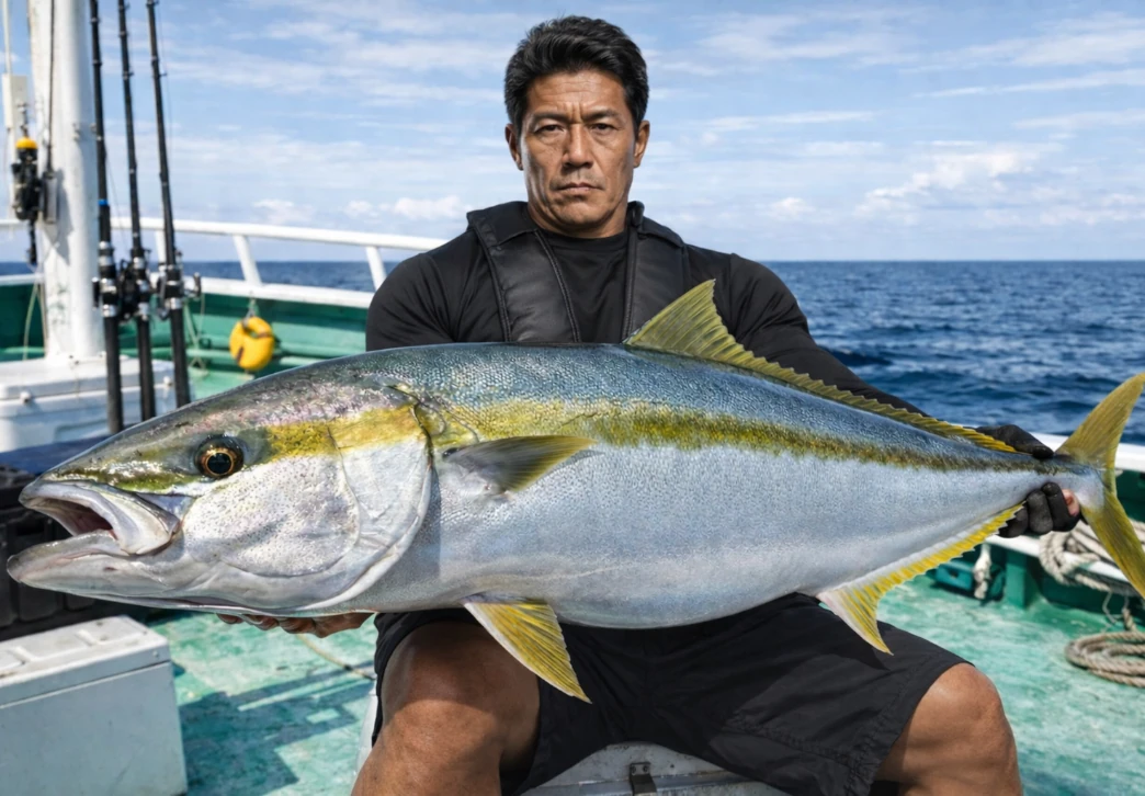 玄界灘でヒラマサの釣果を得た北方.webp