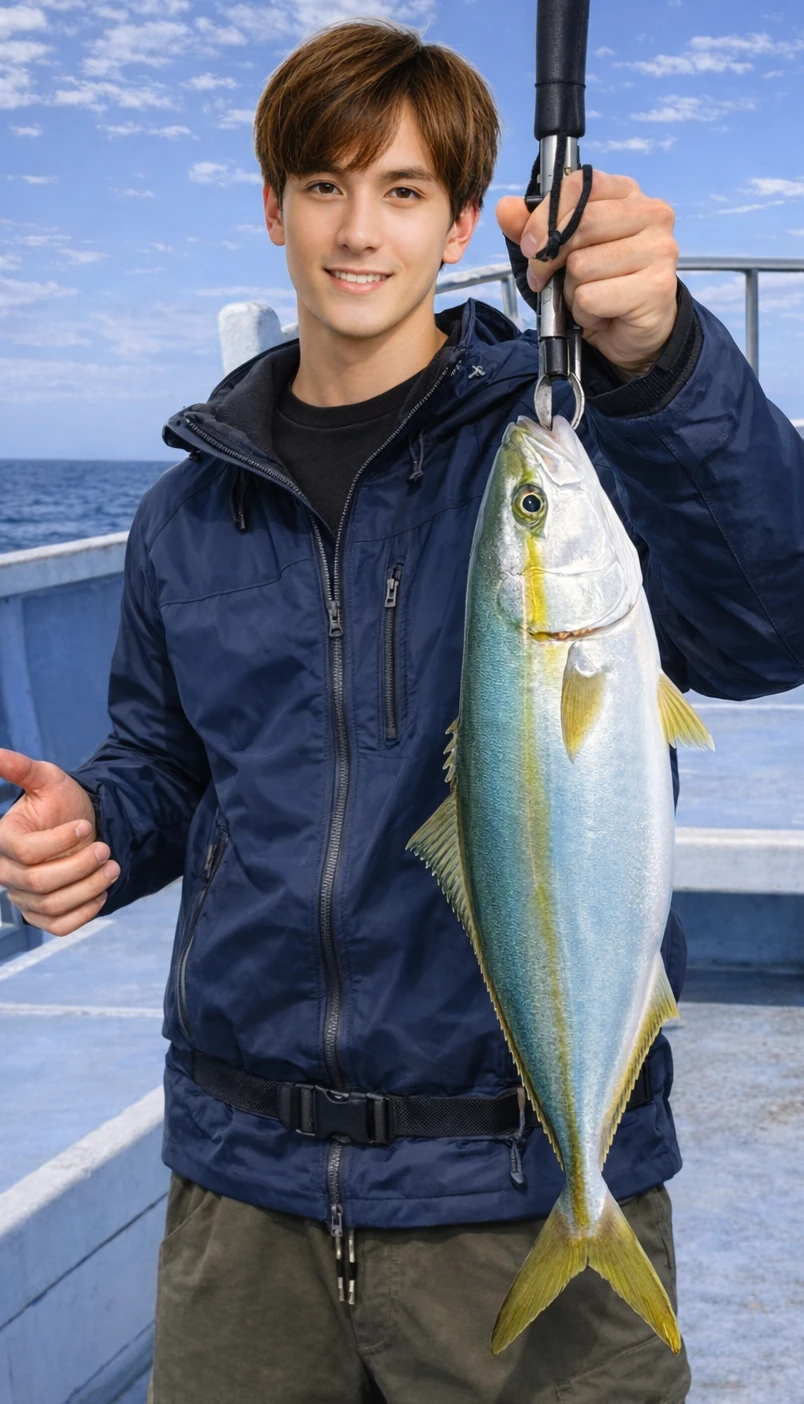 相模湾でイナダの釣果を得た久良木.webp