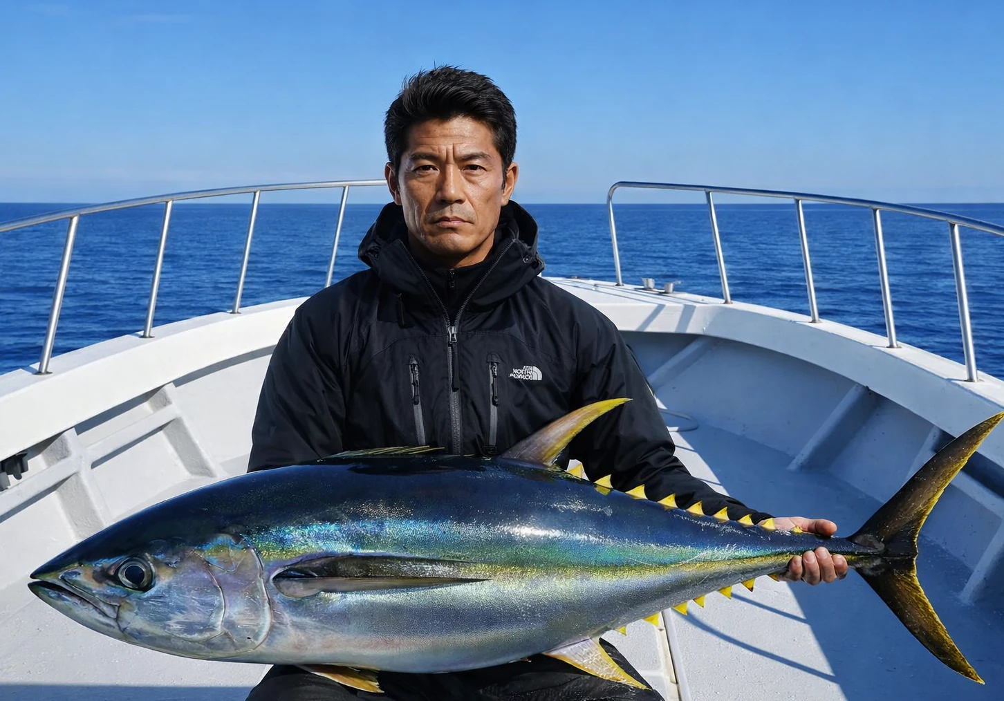 相模湾でキハダマグロの釣果を得た北方.webp