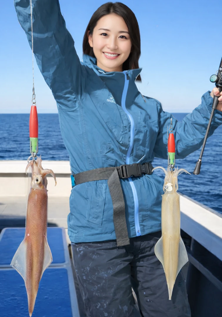 石花海でヤリイカの釣果を得た仲代.webp