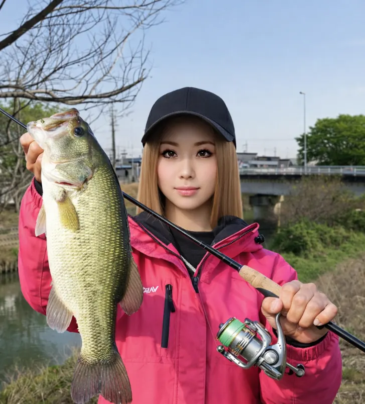 稗田川でブラックバスの釣果を得た階下.webp