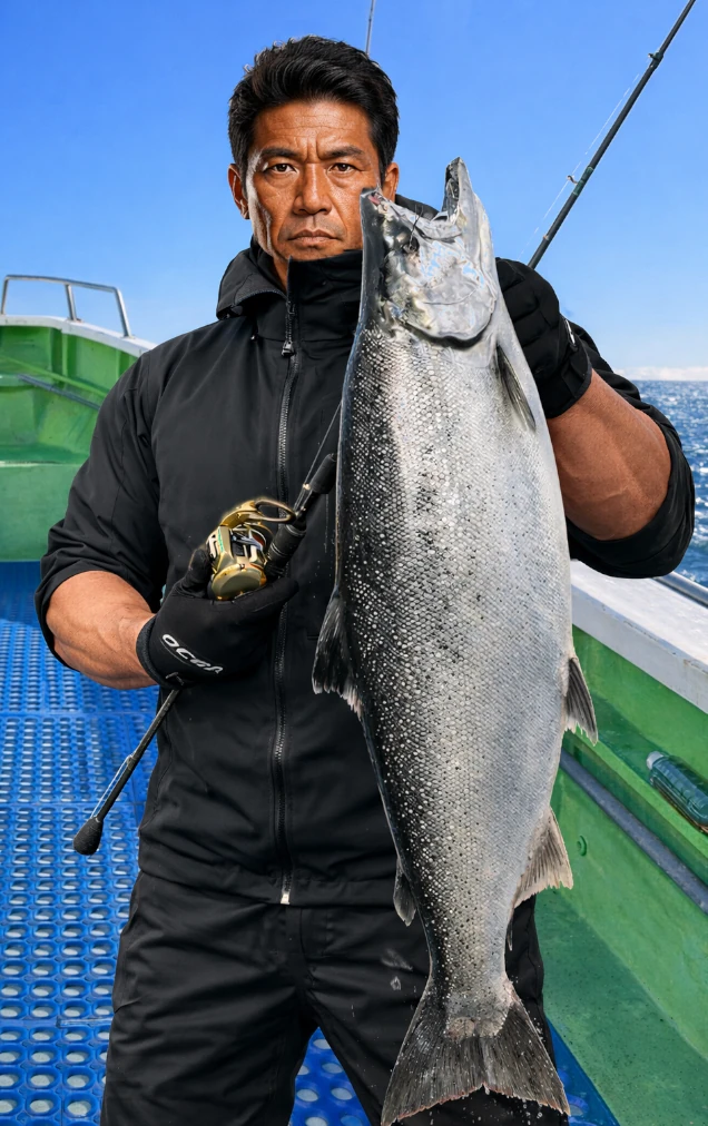 積丹半島沖でサクラマスの釣果を得た北方..webp
