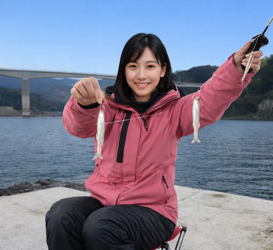 竜門ダムでワカサギの釣果を得た黒川.webp