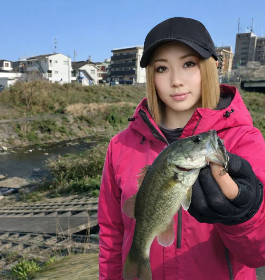 笹ヶ瀬川でブラックバスの釣果を得た階下.webp