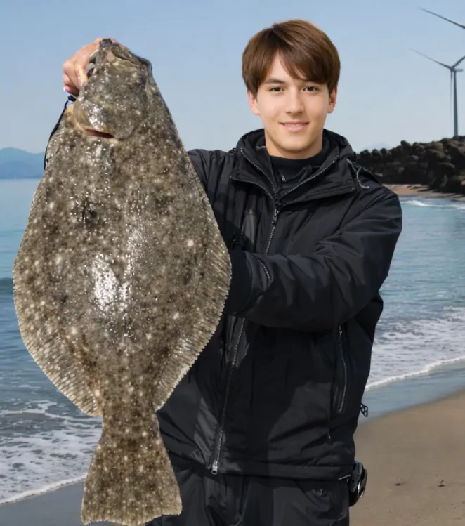 笹口浜でヒラメの釣果を得た久良木.webp