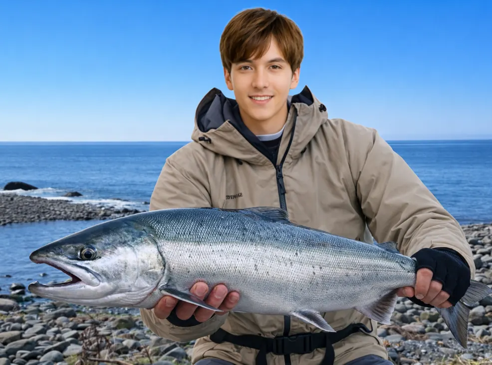 群別川河口でサケの釣果を得た久良木.webp
