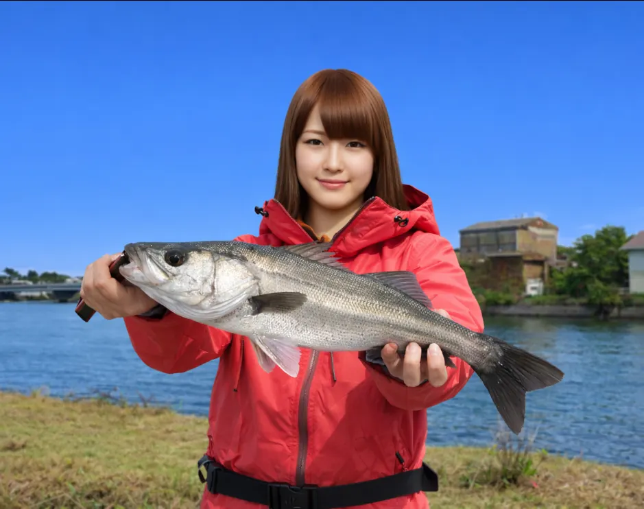 萩間川でシーバスの釣果を得た山際.webp