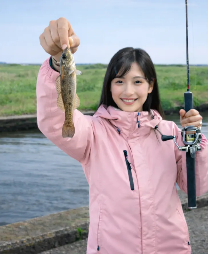 貞山堀でハゼの釣果を得た黒川.webp