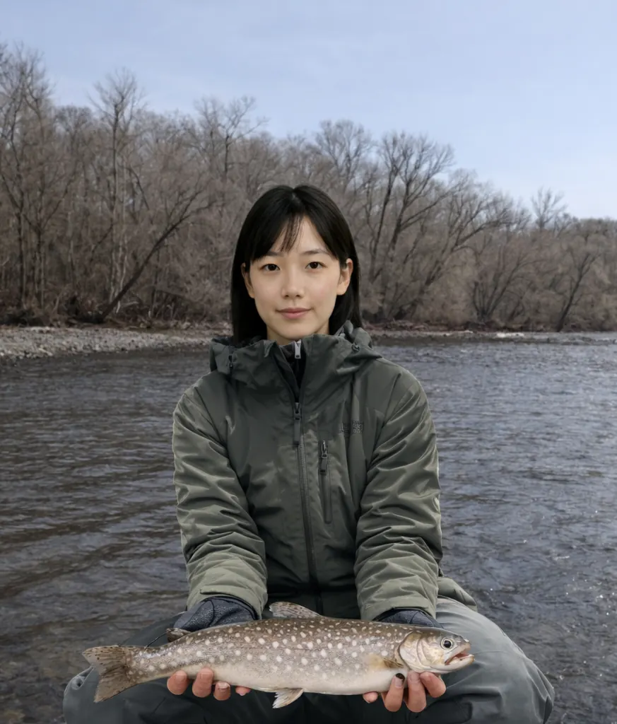 音別川でアメマスの釣果を得た森永.webp
