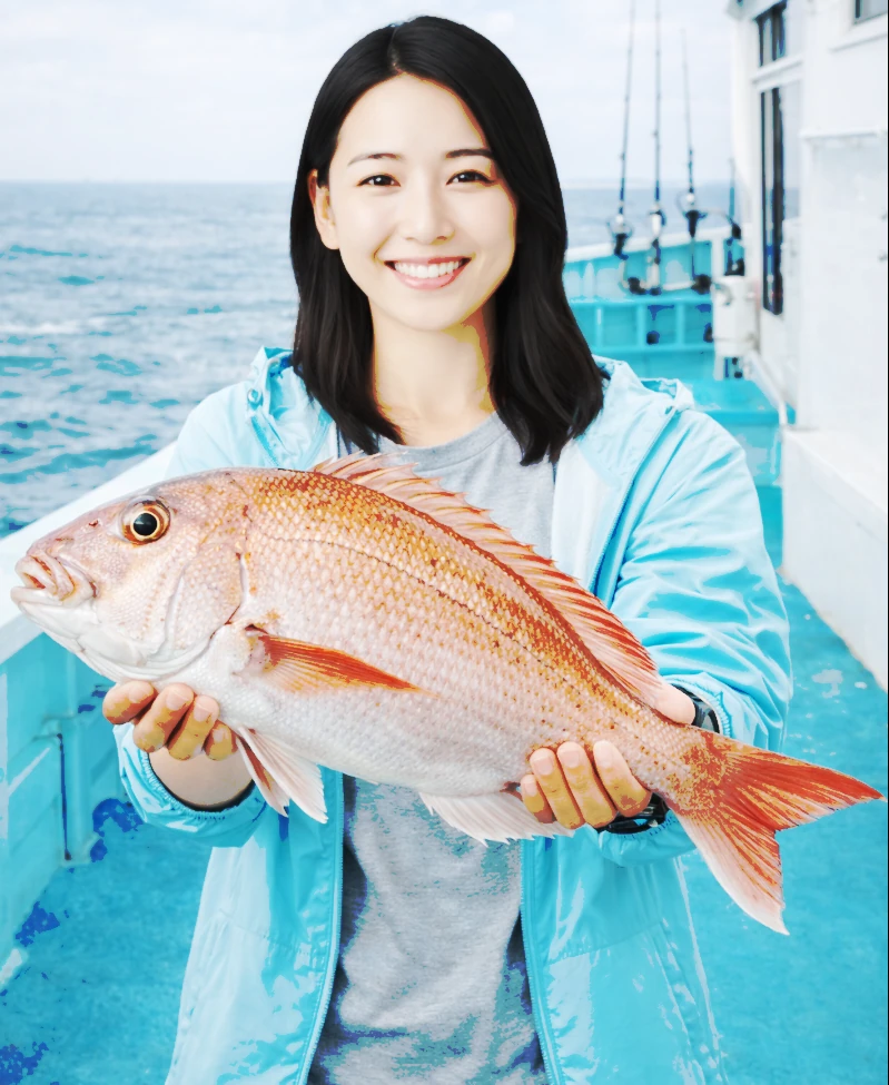 響灘でマダイの釣果を得た仲代.webp