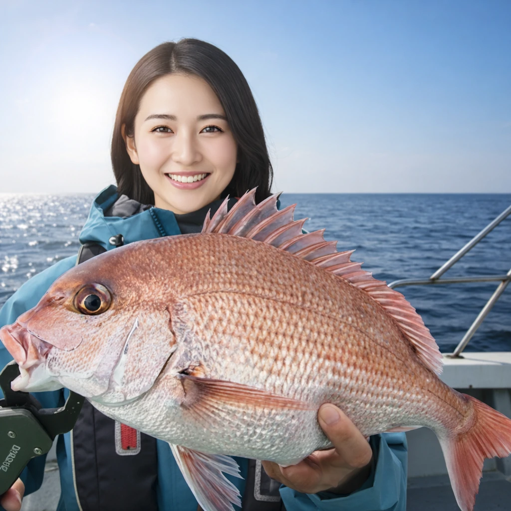 飛島沖でマダイの釣果を得た仲代.webp