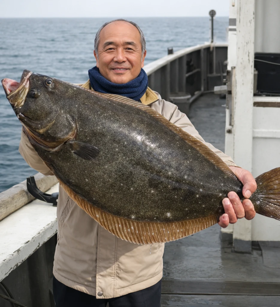飯岡沖でヒラメの釣果を得た田能村.webp