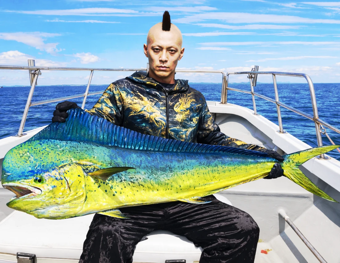 駿河湾でシイラの釣果を得た馬頭.webp