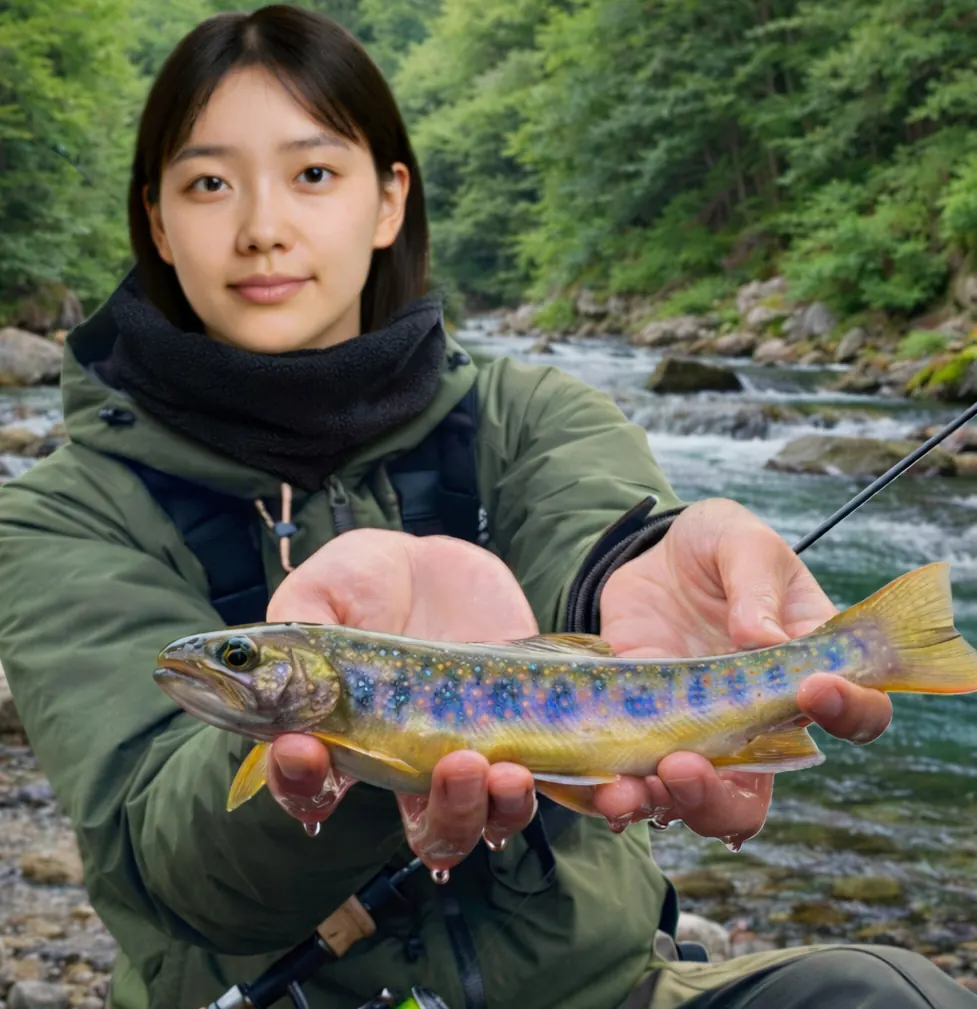 鳥崎川でオショロコマの釣果を得た森永.webp