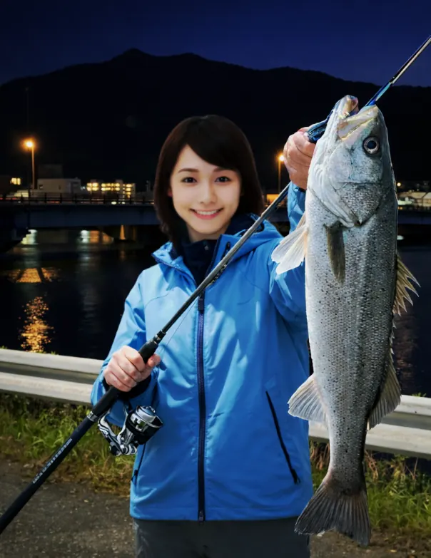 黒瀬川でシーバスの釣果を得た西岡.webp