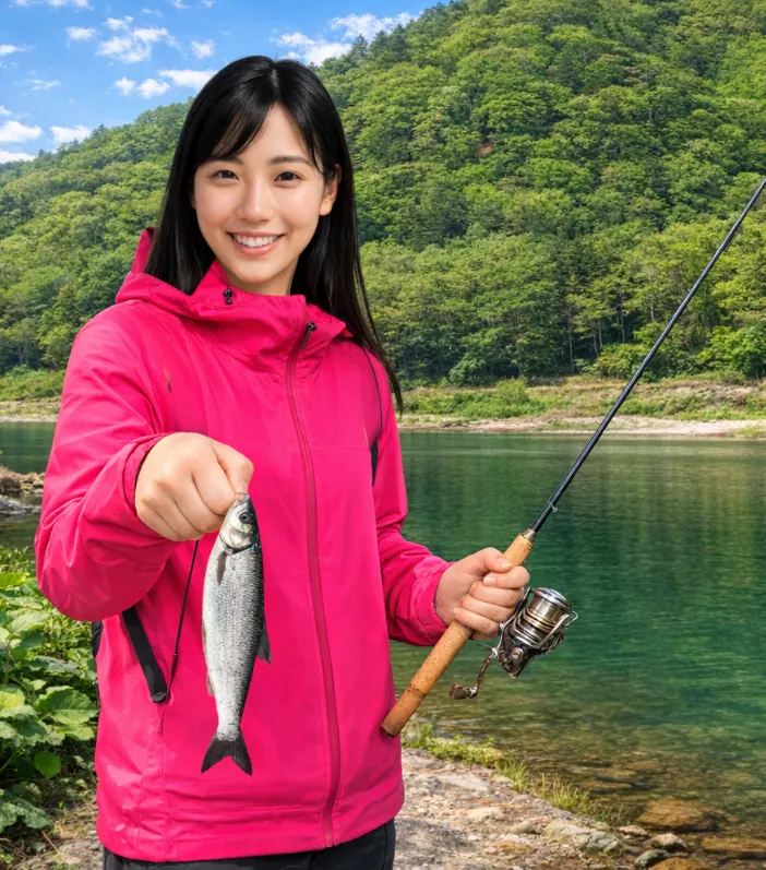 えにわ湖でウグイの釣果を得た黒川.webp