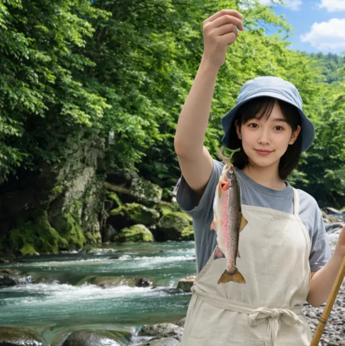 トラウトオン！入川でニジマスの釣果を得た国生.webp