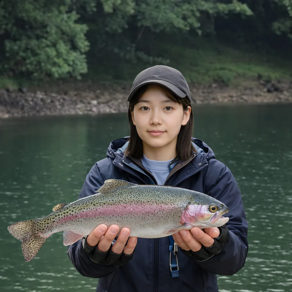 丸沼でニジマスの釣果を得た森永.webp