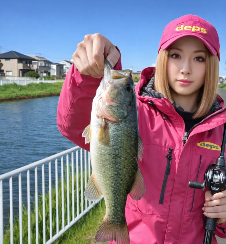 備前川でブラックバスの釣果を得た階下.webp