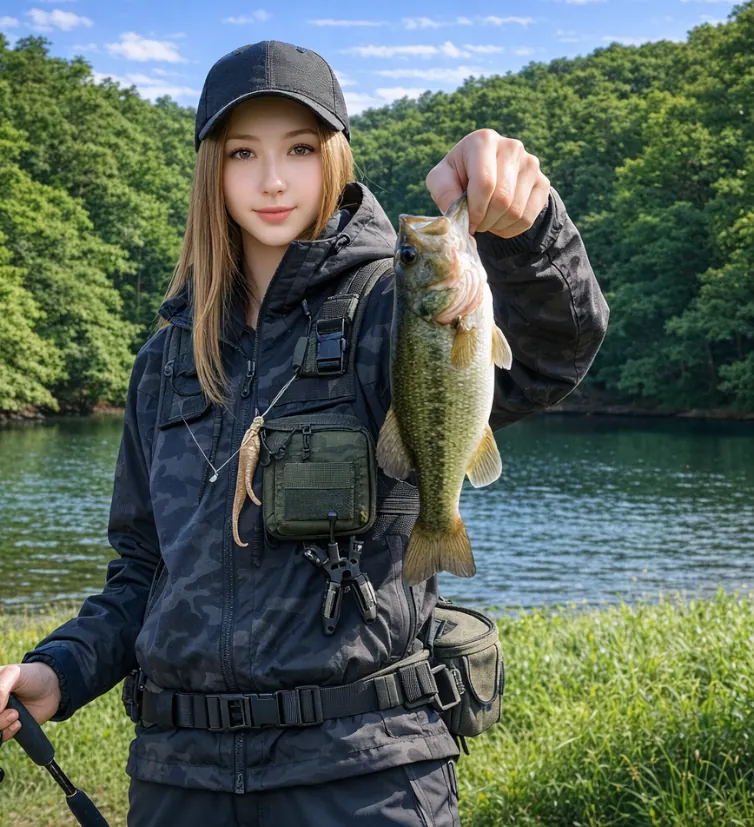 国兼池でブラックバスの釣果を得た階下.webp