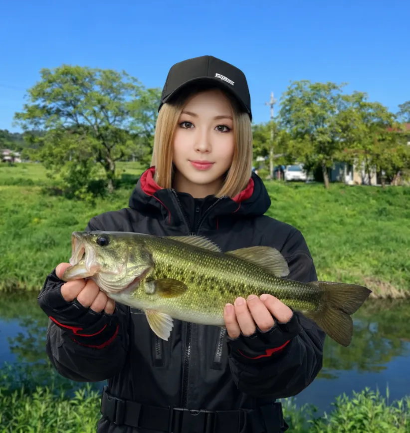 園部川でブラックバスの釣果を得た階下.webp