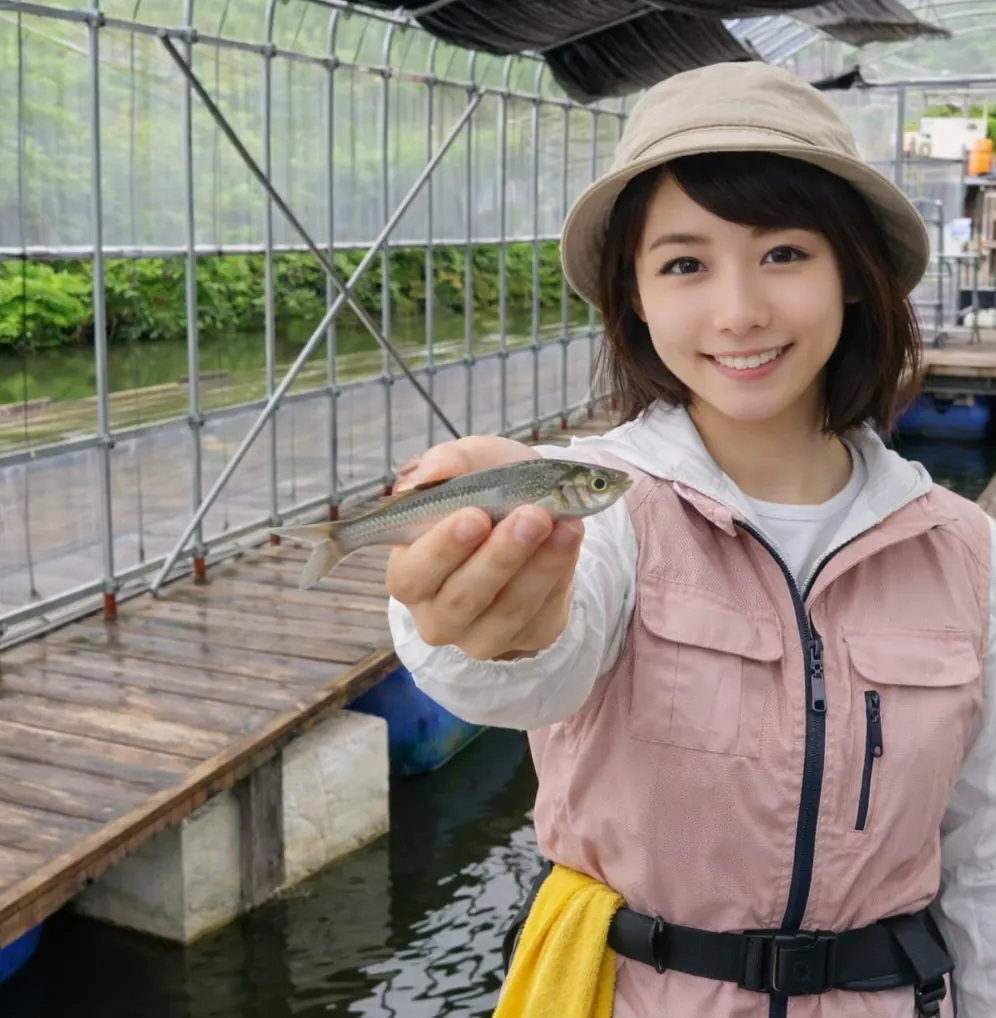 天神釣り池でモロコの釣果を得た西岡.webp