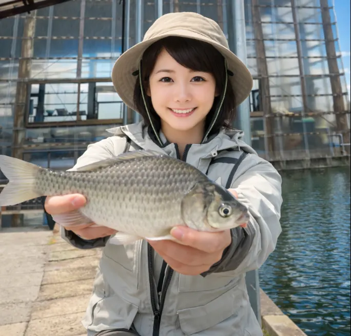 川田釣堀センターでヘラブナの釣果を得た西岡.webp
