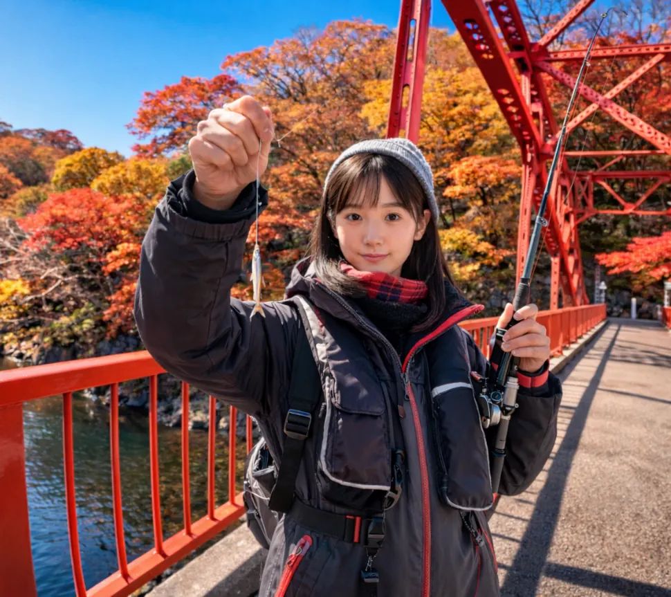 帝釈峡でワカサギの釣果を得た国生.webp