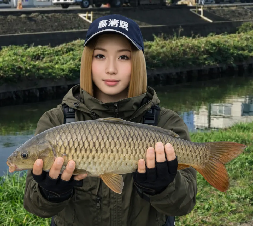 新河岸川でコイの釣果を得た階下.webp