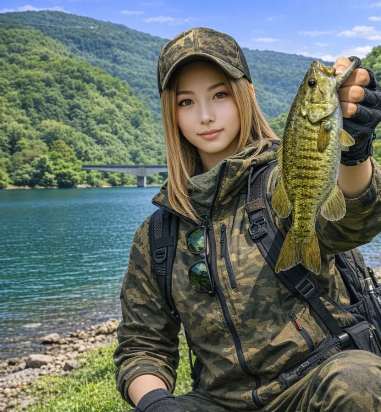 桂湖でブラックバスの釣果を得た階下.webp