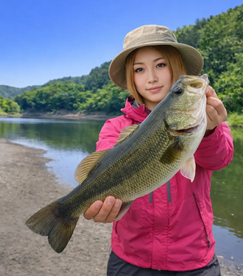 比奈知ダムでブラックバスの釣果を得た階下.webp