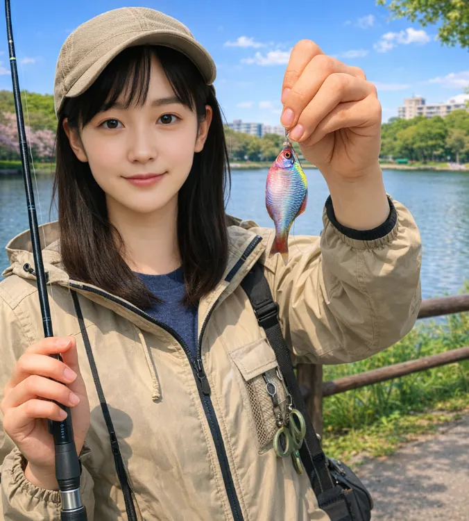 浮間公園でタナゴの釣果を得た国生.webp