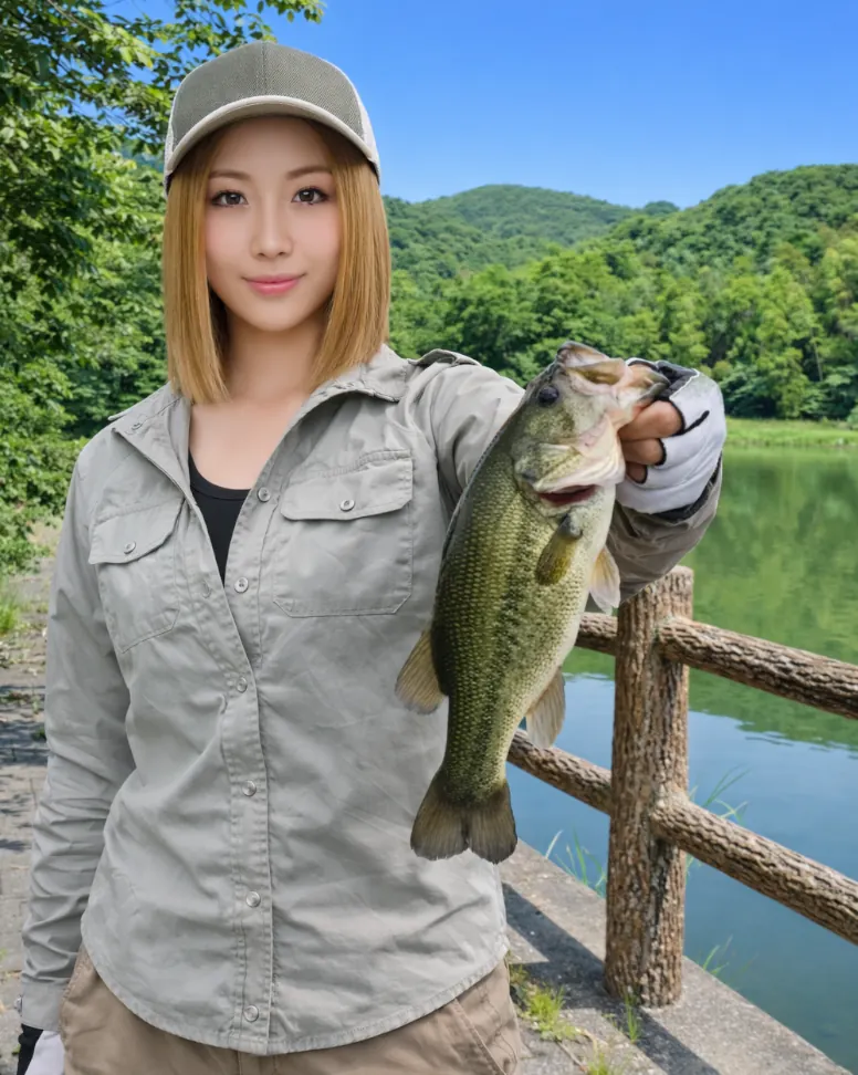高田濃施山公園でブラックバスの釣果を得た階下.webp
