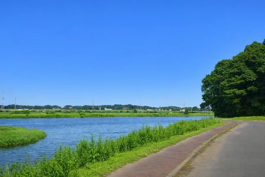 那珂川桜川合流地点