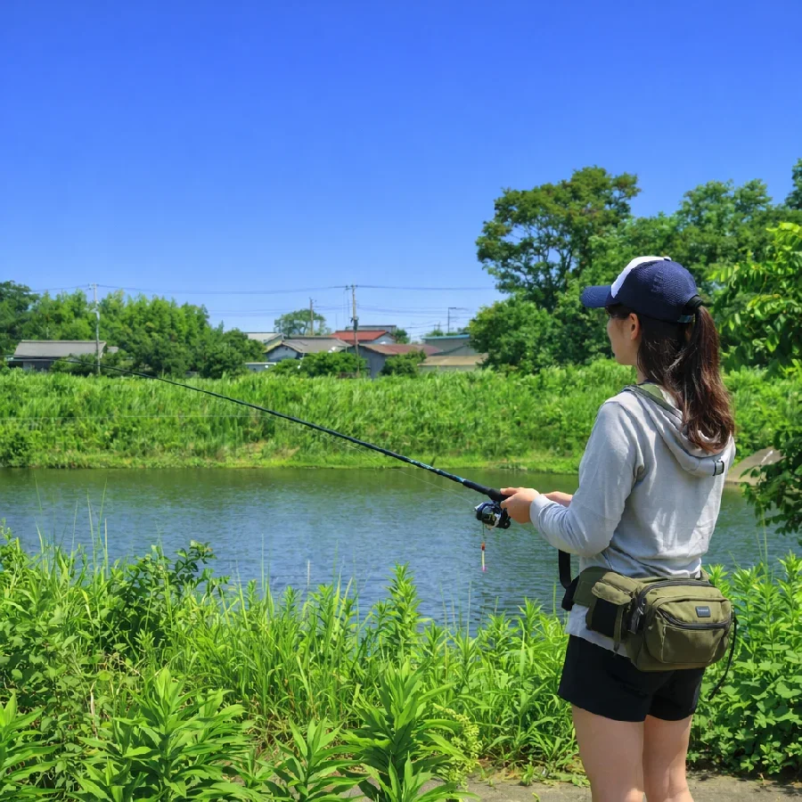 柴崎橋付近の新利根川
