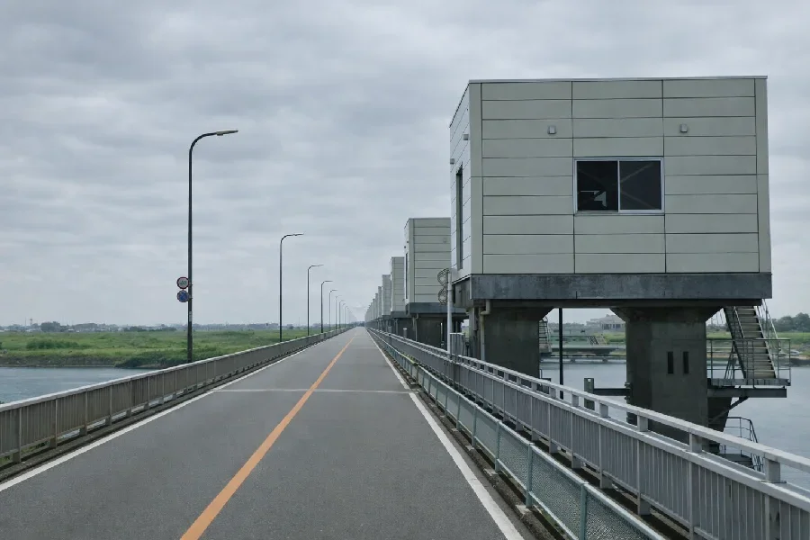 利根大堰の様子