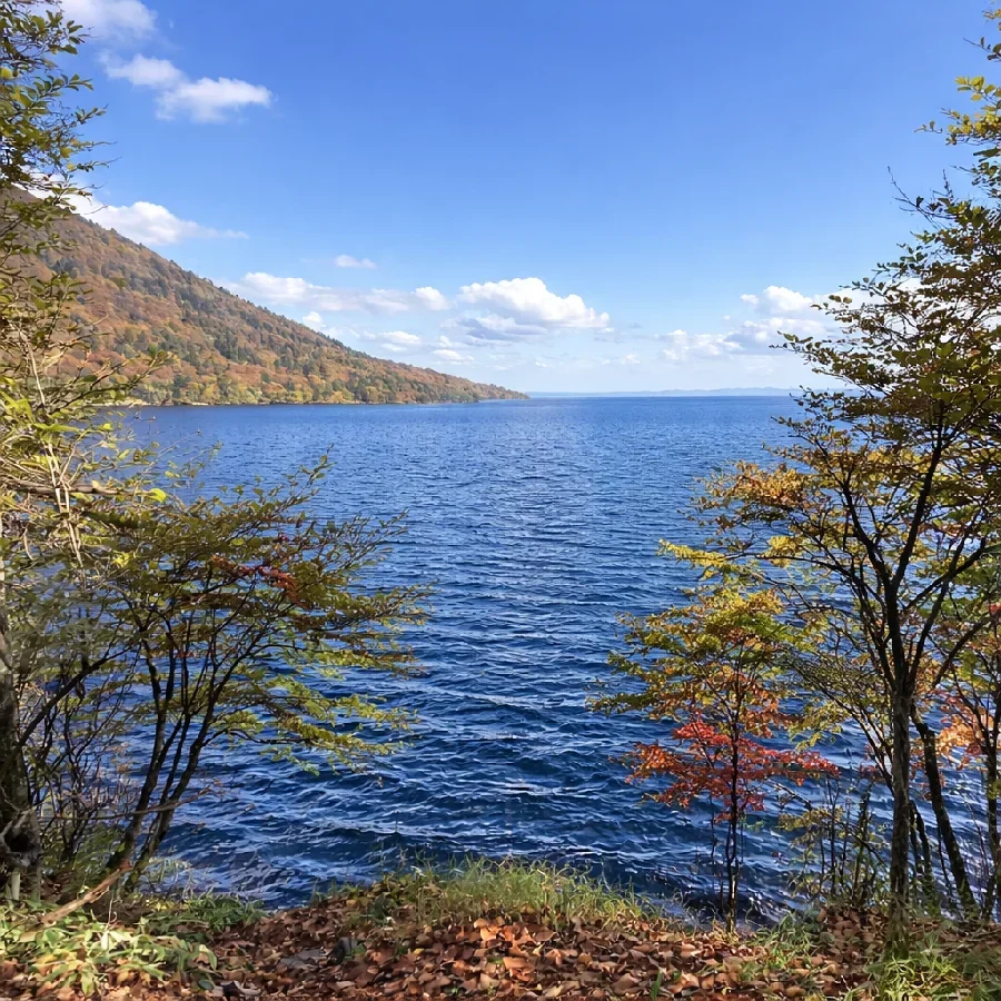 中禅寺湖岸ヶ淵付近