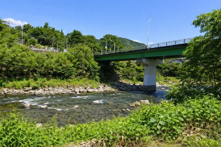 矢瀬橋周辺の利根川