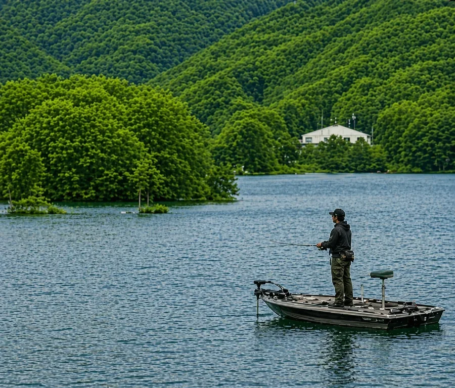 曽原湖大島周辺