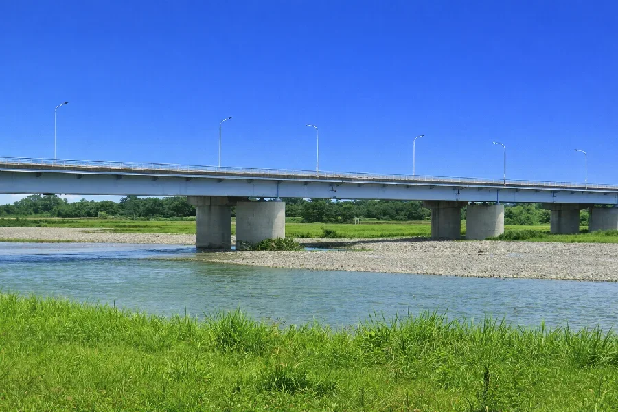 熊谷荒川緑地付近の様子