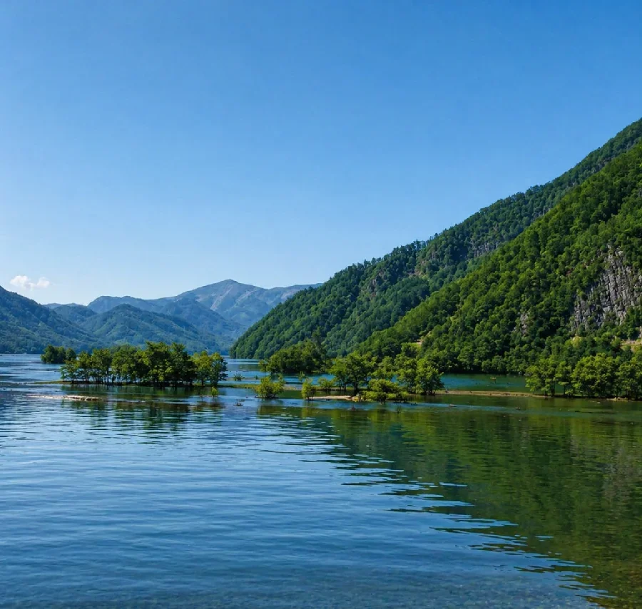 秋元湖千貫地区