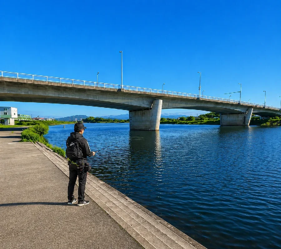 遠賀橋付近の遠賀川