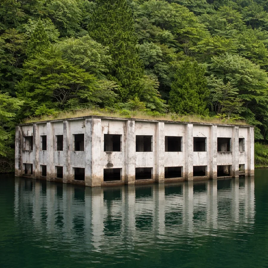 七色ダム旧発電所跡