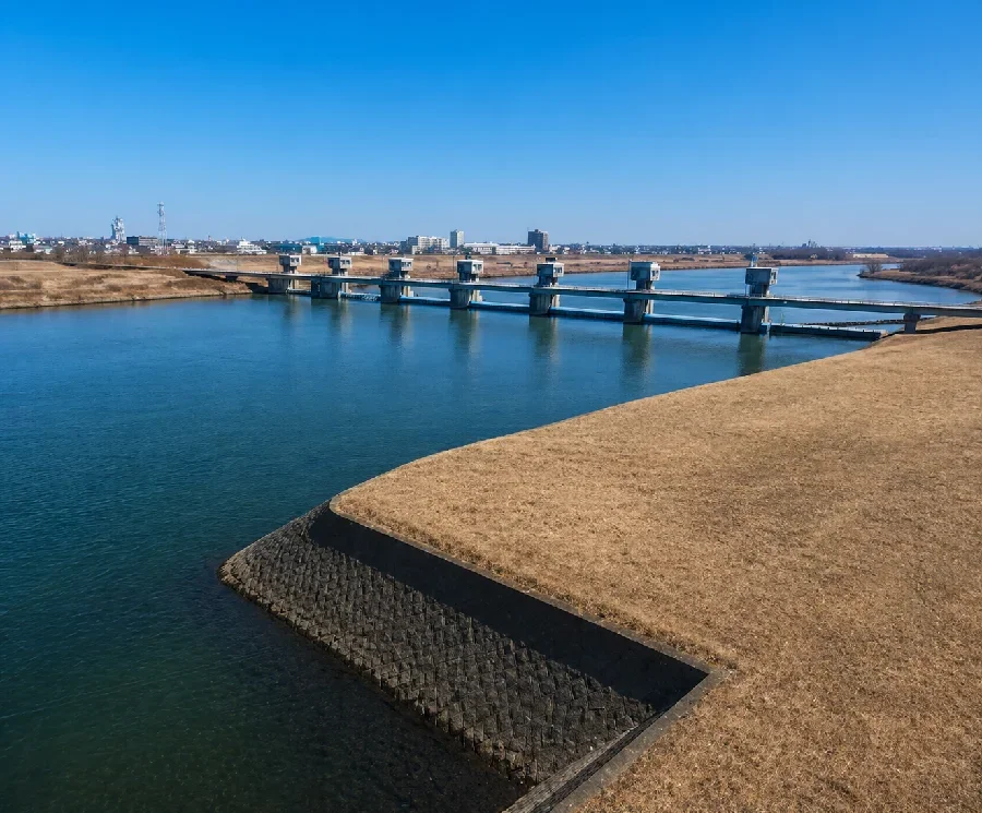 筑後大堰下流の筑後川