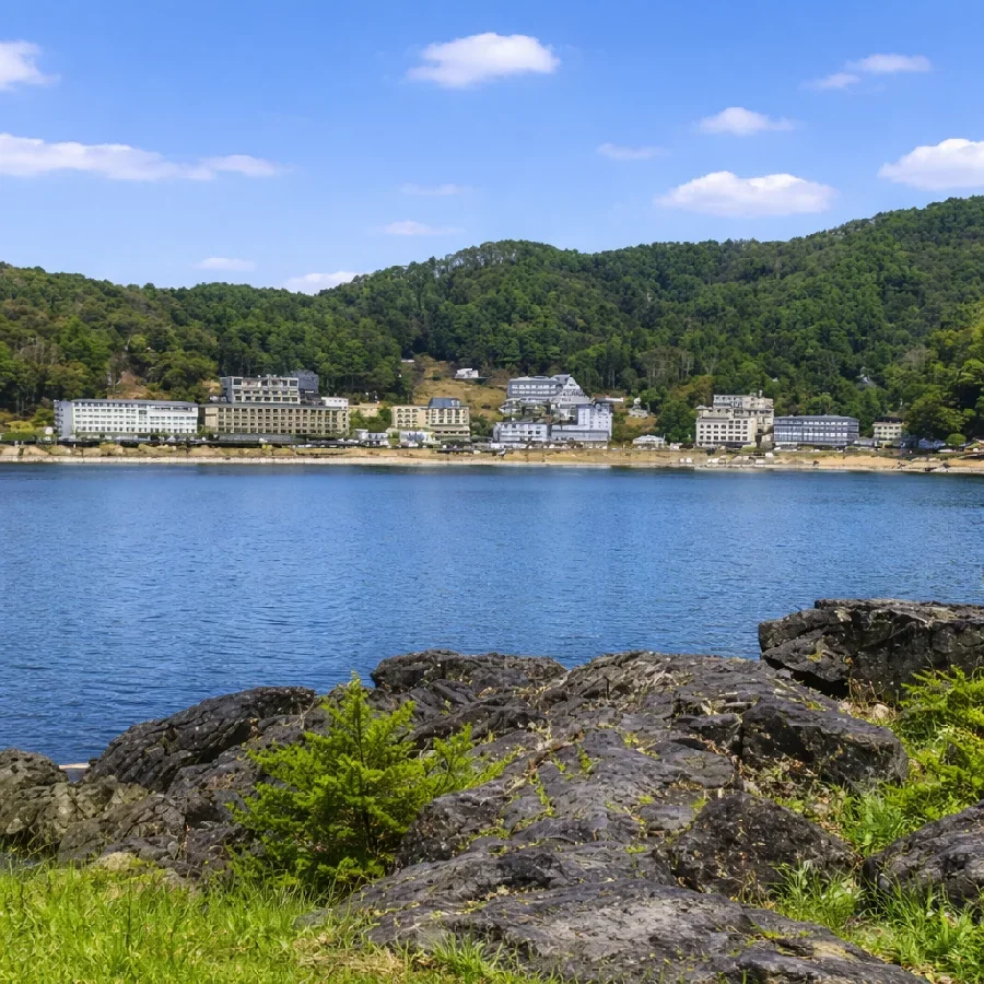 河口湖畳岩の様子