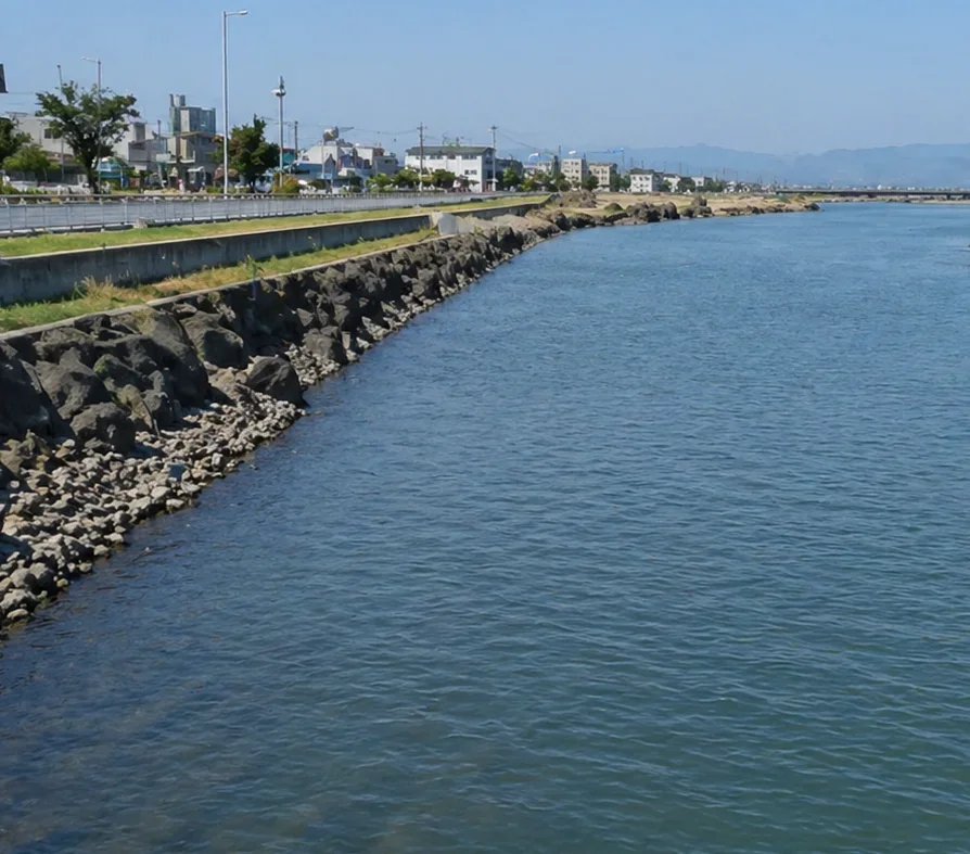 倉敷川橋上流の倉敷川