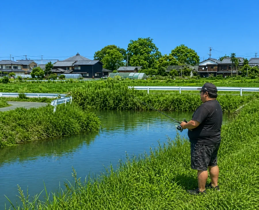 柳川クリーク三橋中学校裏