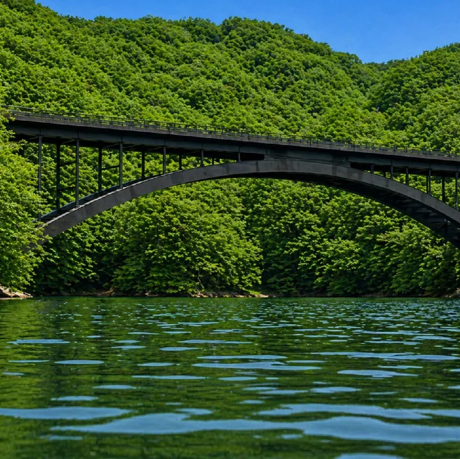 桧原湖桧原大橋周辺