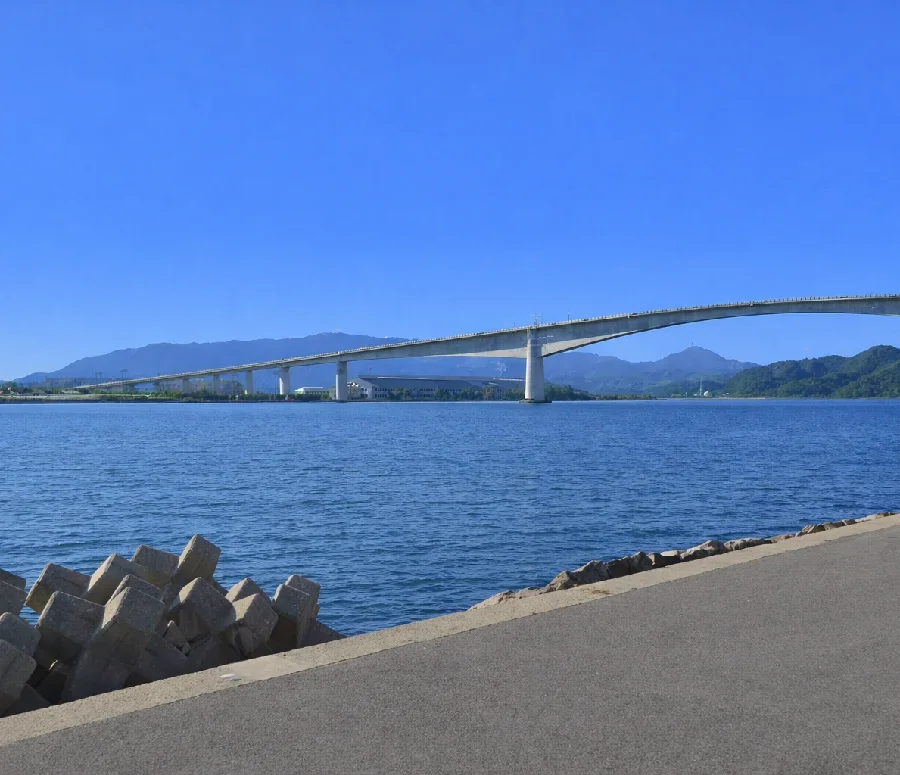 中海江島大橋付近の様子